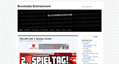 Desktop Screenshot of boombatzeentertainment.de